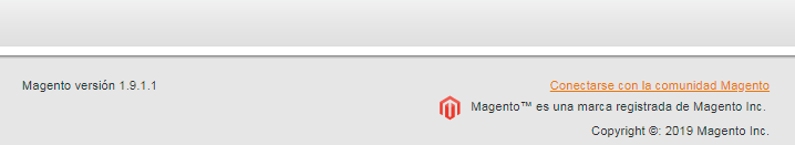 Versión de Magento