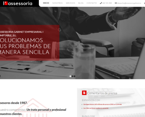 Página web en Wordpress