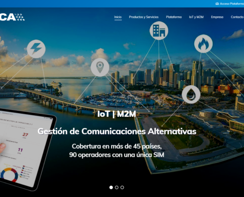 Web corporativa en WordPress GCA