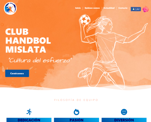 Web corporativa del club Handbol Mislata