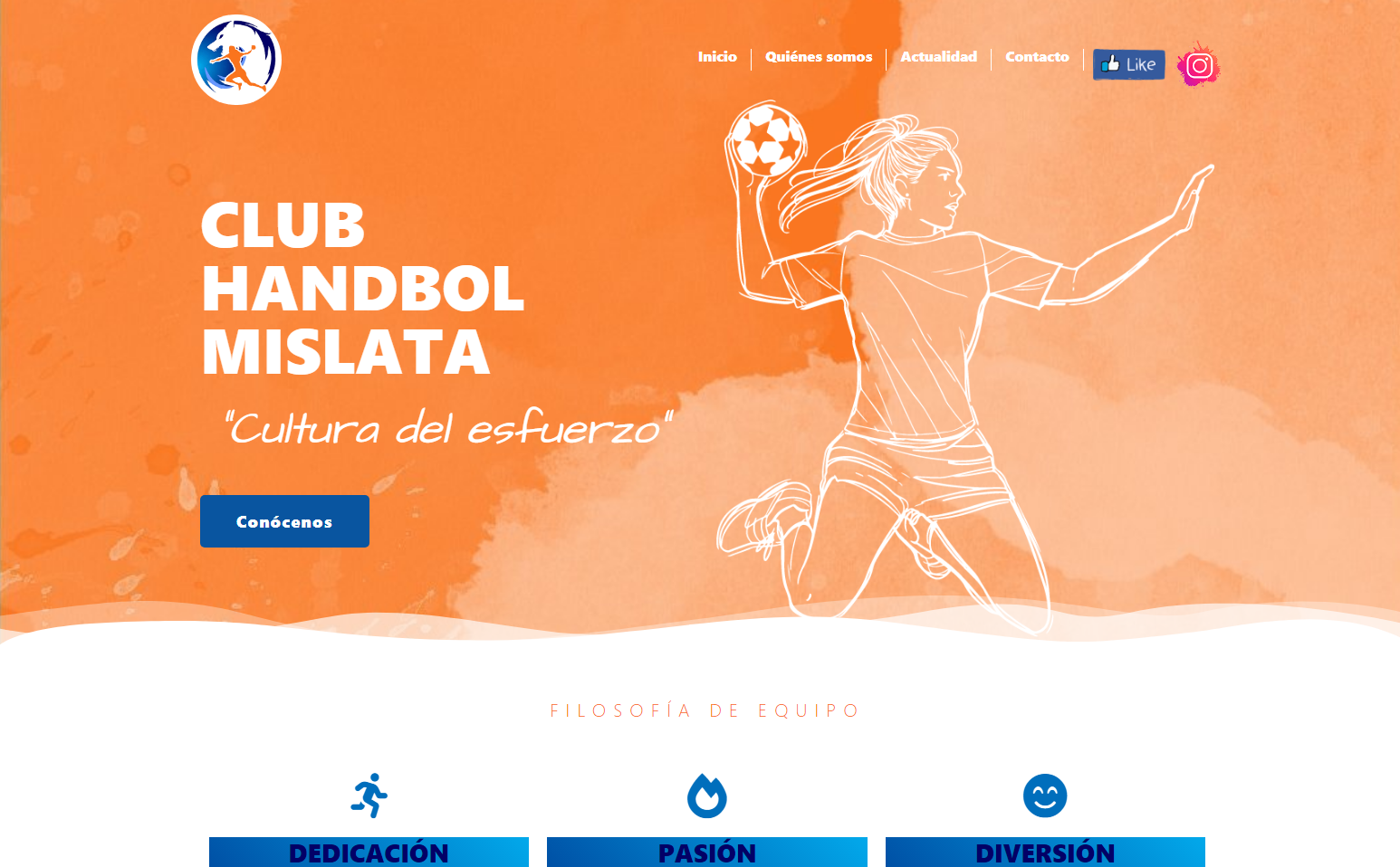 Web corporativa del club Handbol Mislata