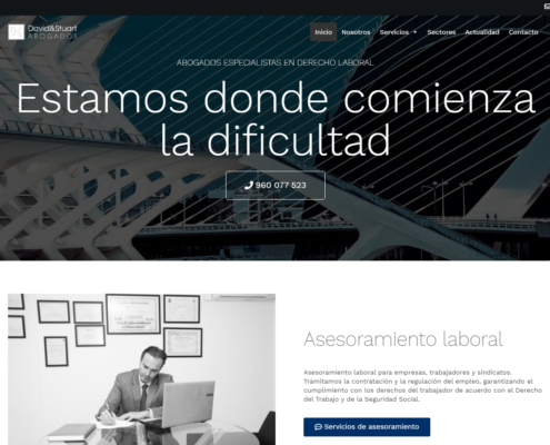 Web corporativa en WordPress