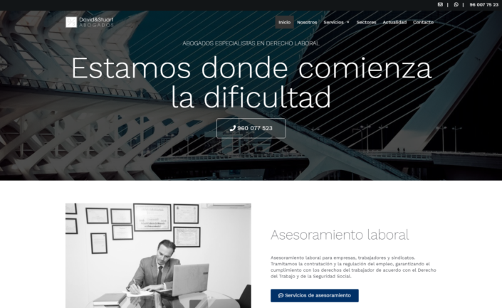 Web corporativa en WordPress