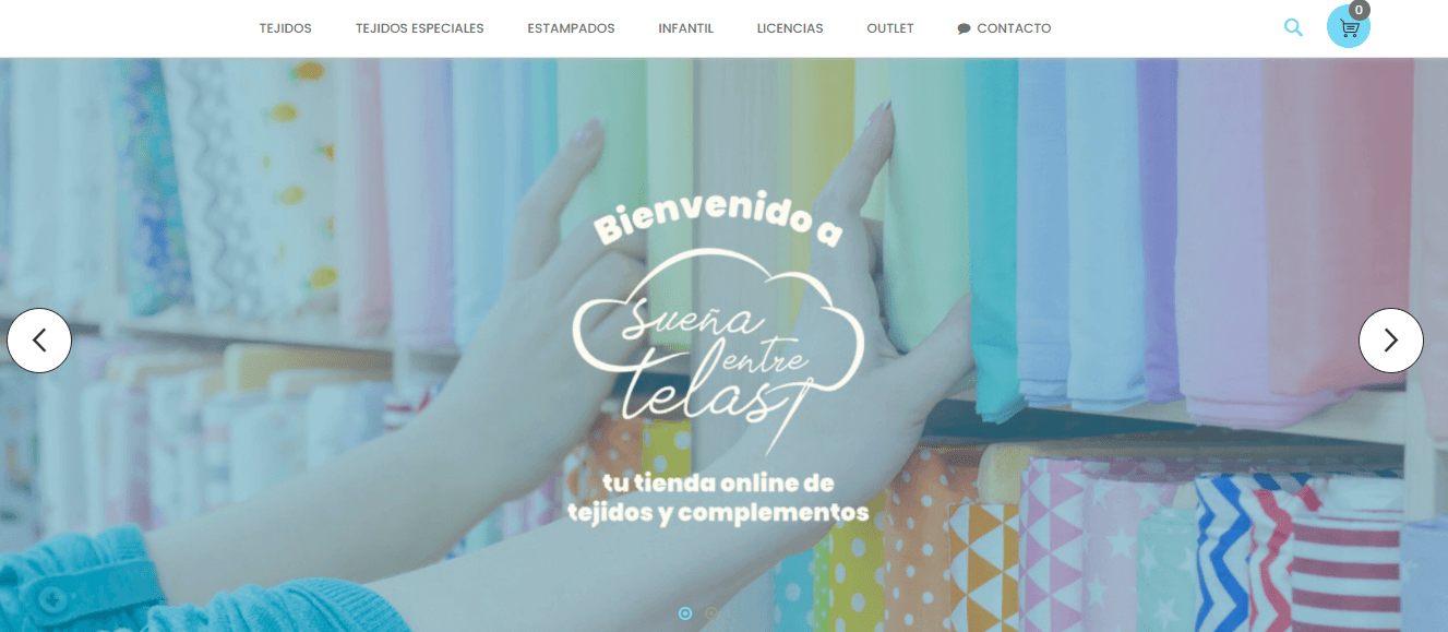 Magento sueña entre telas